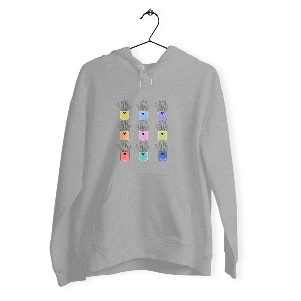 Sweat Capuche UNISEXE pots de crayons Warhol