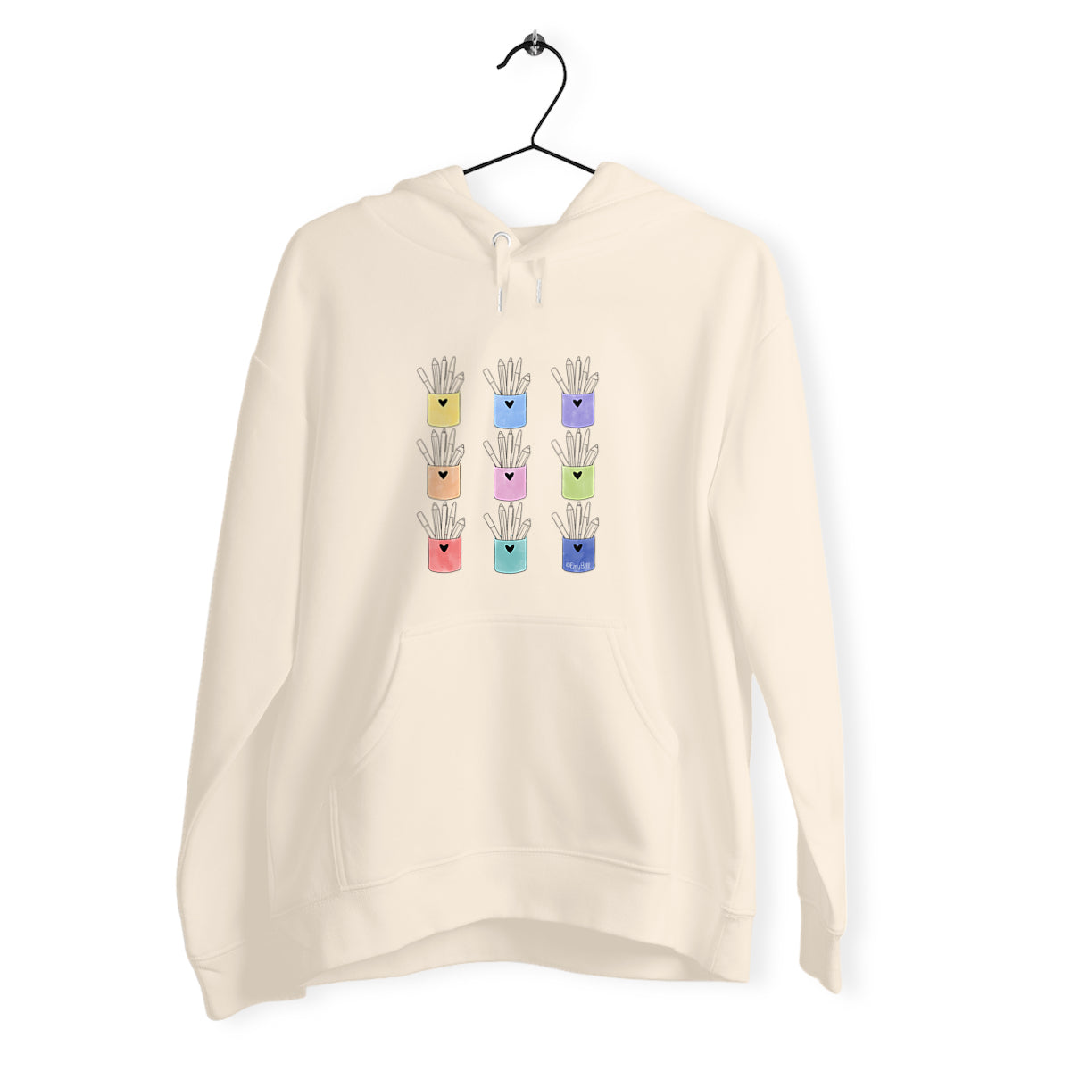 Sweat Capuche UNISEXE pots de crayons Warhol