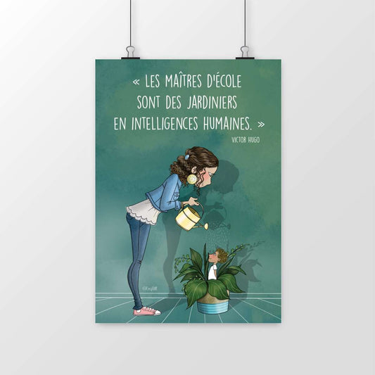 affiche/poster citation Victor Hugo (école)