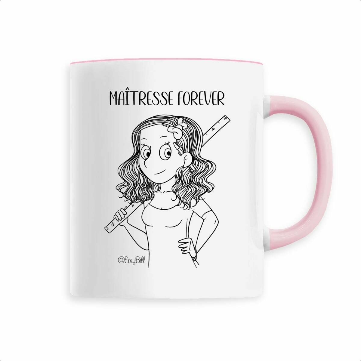 Mug Maîtresse forever rose– idée cadeau maîtresse fin d'année | Boutique Emy Bill