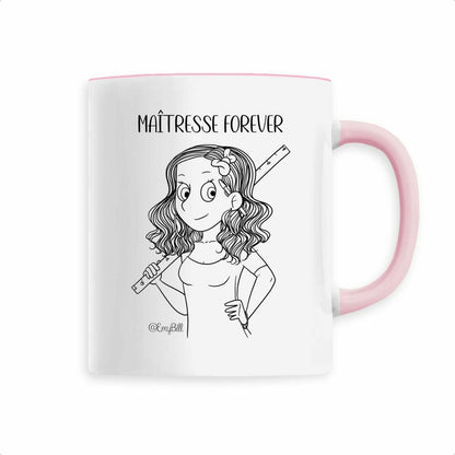 Mug Maîtresse forever rose– idée cadeau maîtresse fin d'année | Boutique Emy Bill