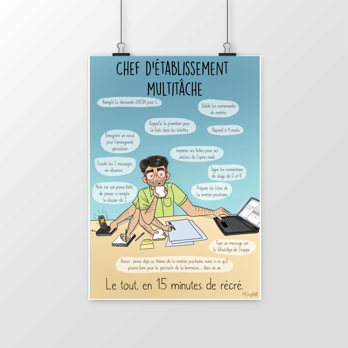 Affiche chef d'établissement