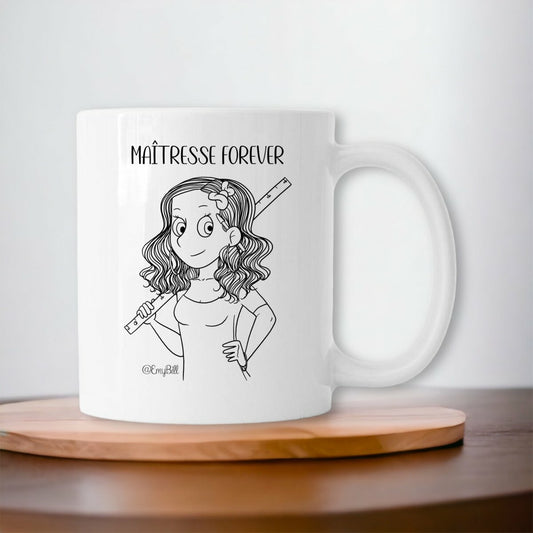 Mug Maîtresse forever blanc – idée cadeau maîtresse fin d'année | Boutique Emy Bill